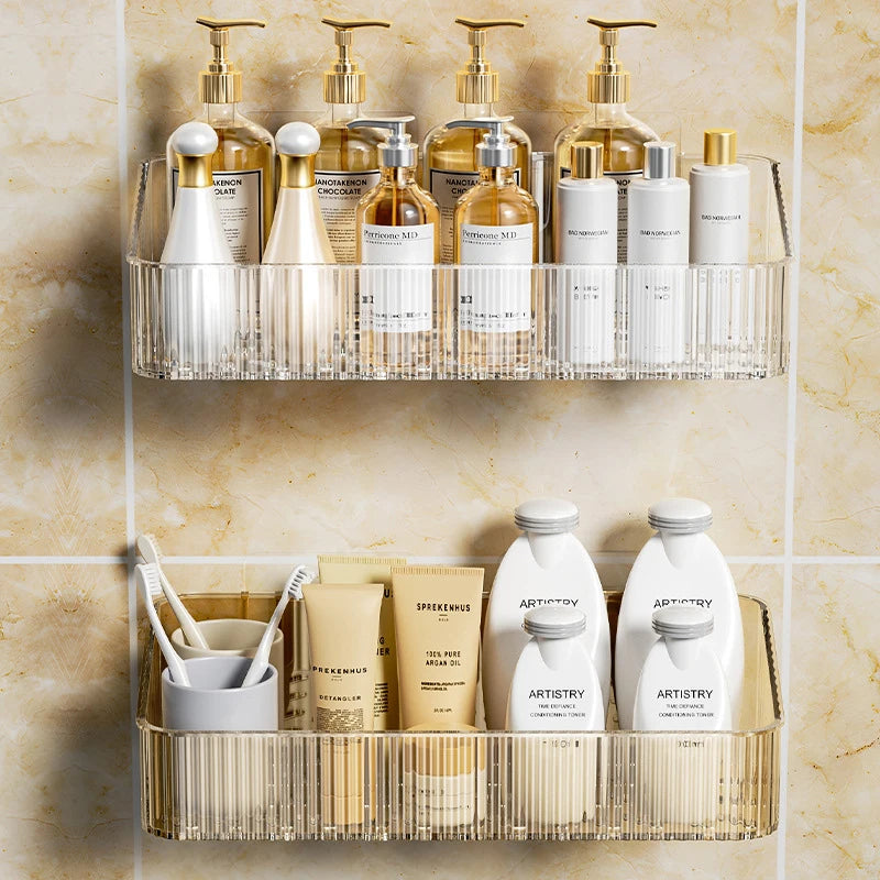 Wall-Mounted Cosmetic Storage Rack