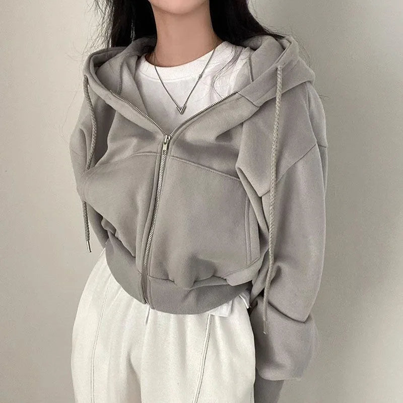 Women fashion long sleeve hoodie