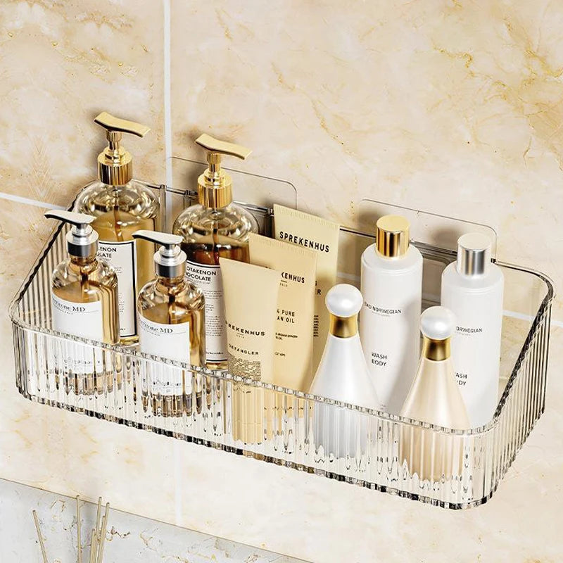 Wall-Mounted Cosmetic Storage Rack