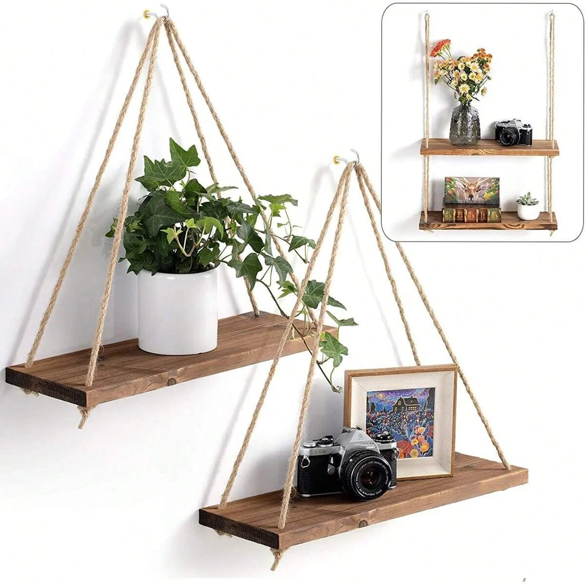 TimberTouch Wall Storage & Planter Rack